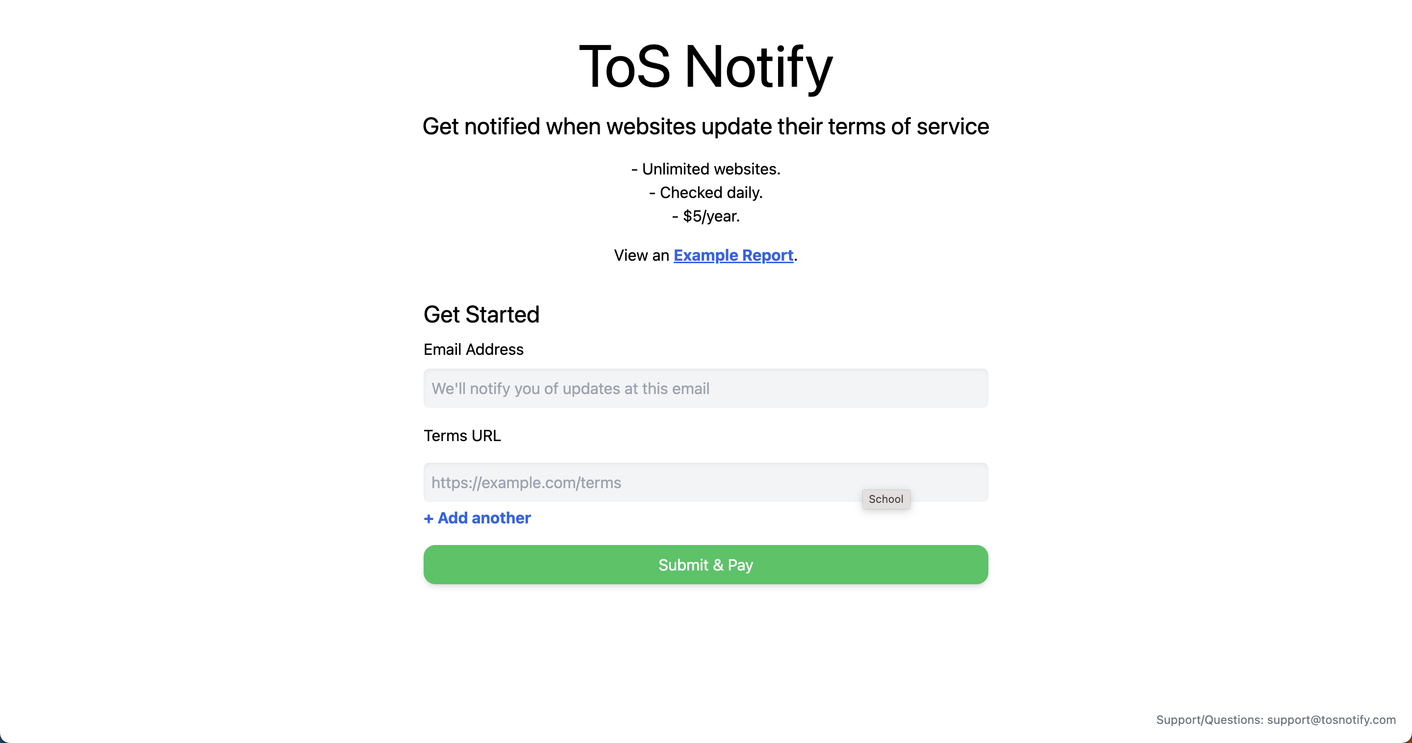Site Screenshot